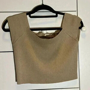 American threads ribbed blouse top